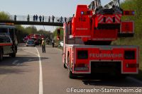Feuerwehr Stuttgart Stammheim - Verkehrsunfall - B27a - 01- Fotos beckerpics.de